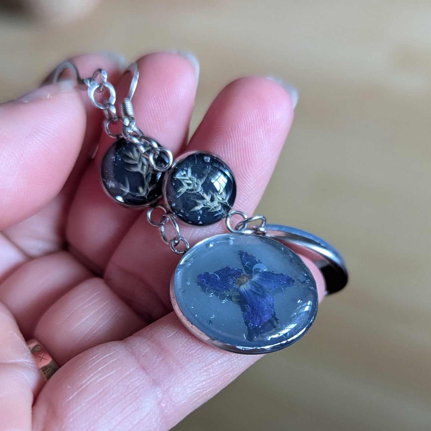 Boucles d'oreilles Violettes sauvages