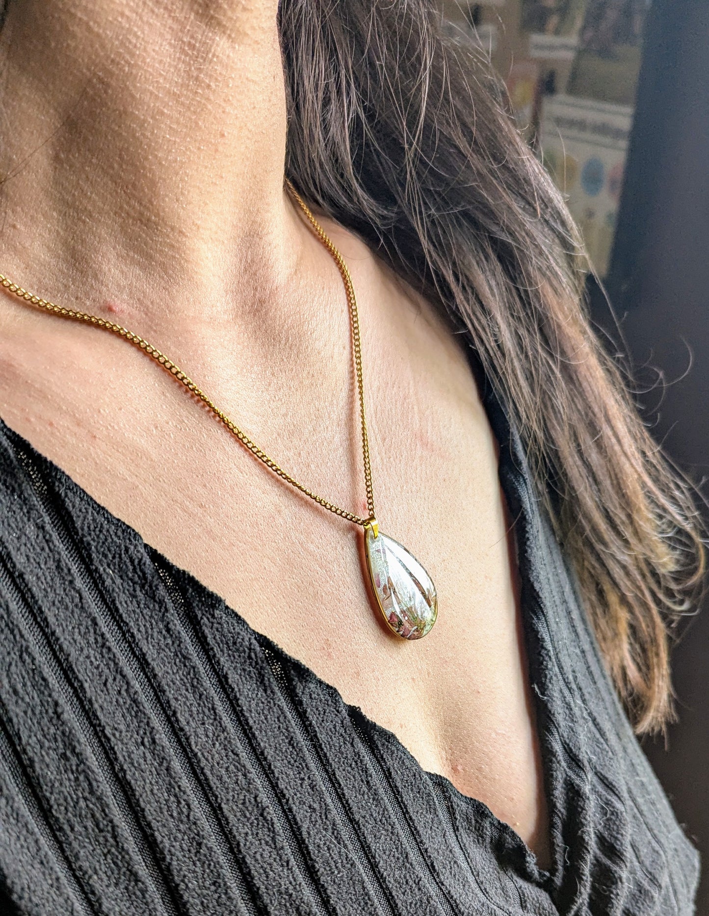 Collier "Bouquet de Mouron des Champs"