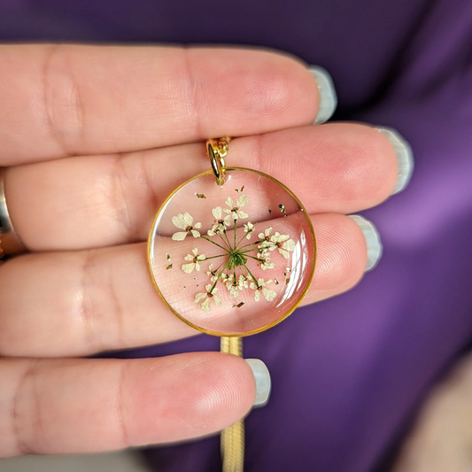 Collier transparent Cerfeuil commun